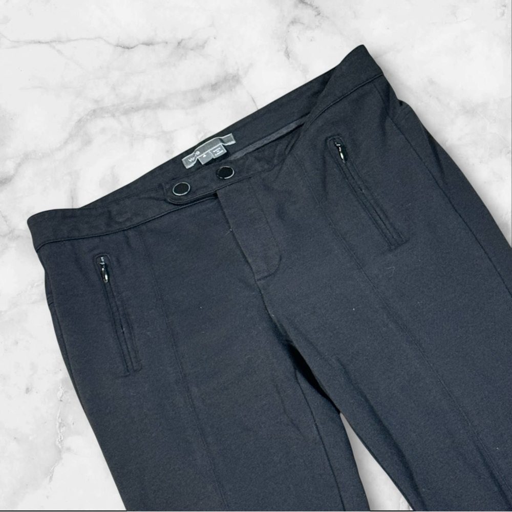 Vince Womens Black Zip Pocket Stretch Slim Leg Pants Size 4